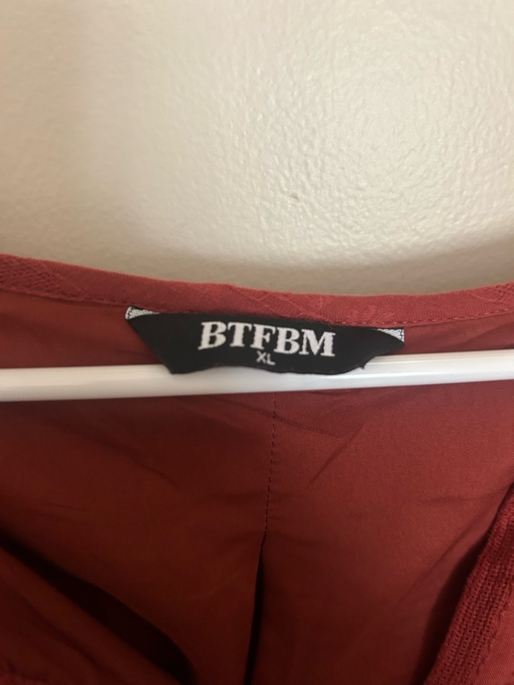 BTFBM Boho Tiered Maxi Dress in Rust - Picture 2 of 5